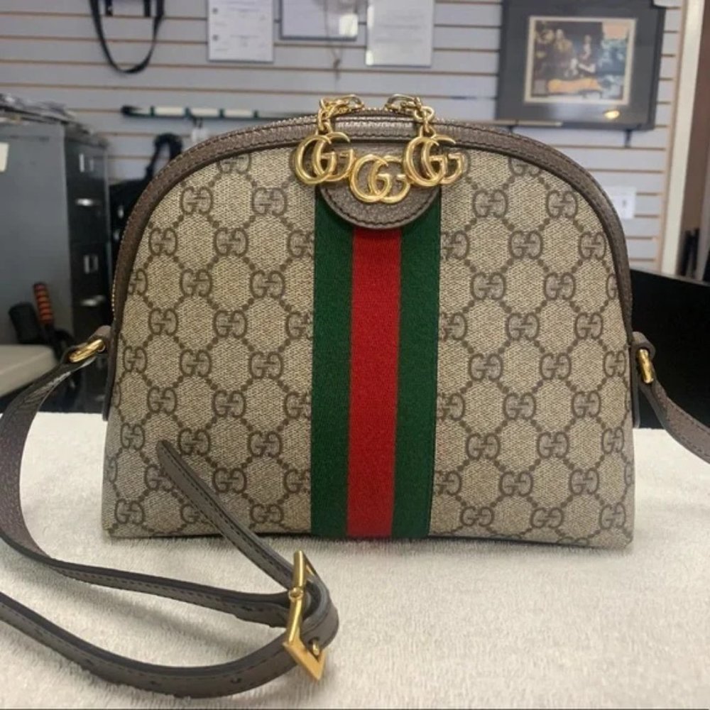 Gucci bag ophidia crossbody brown             size 9W x 7H x 3D